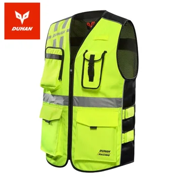 

2018 Summer New DUHAN Motorcycle Reflective vest Knight protection MOTO Cycling safety Underwais Wear-resistant 600D oxford