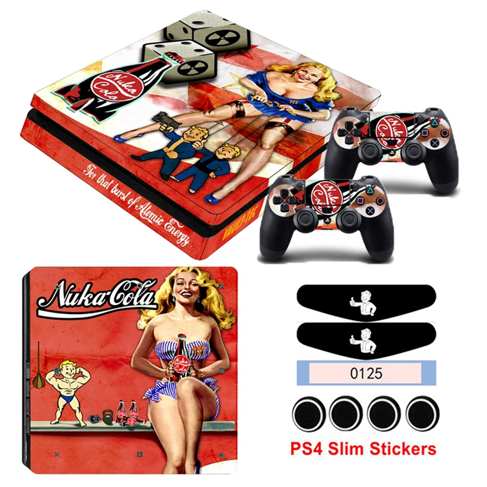 Игровой стиль наклейки для кожи PS4 Slim sticker s Skins для Playstation 4 Slim консоль и контроллер геймпад виниловая Защитная Наклейка