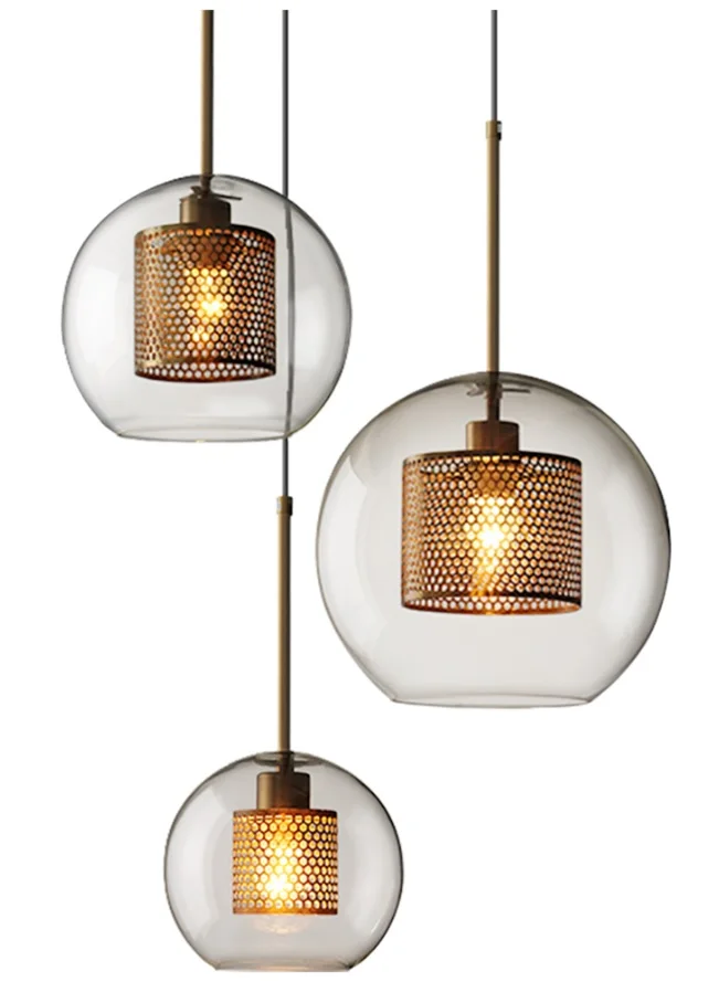 

Suspending Light with Glass Shade