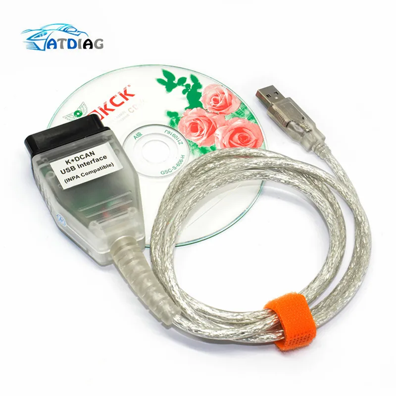 Для BMW INPA K + CAN с чипом FT232RL DCAN для USB интерфейс Полная диагностика Бесплатная