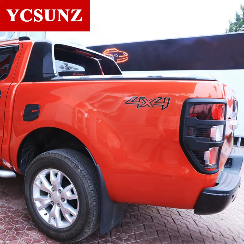 ABS Матовый Черный Задний светильник для FORD RANGER 2012- T6 T7 T8 Wildtrak