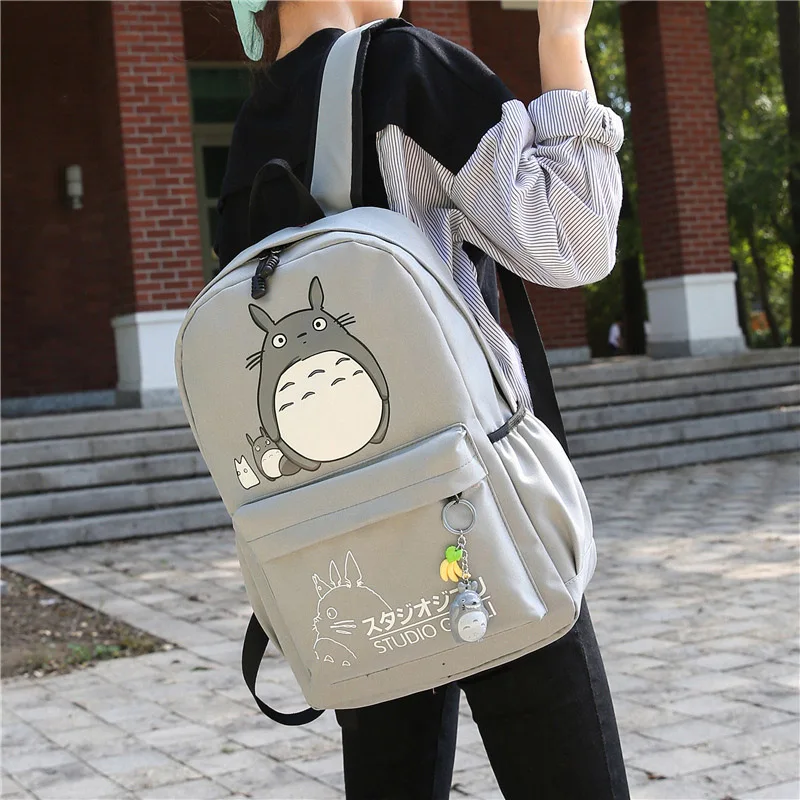 Totoro Backpack Men Women Travel Softback Canvas Bags Mochila Girls Boys Teenagers School Space Notebook Female Bag BP0159 (25)