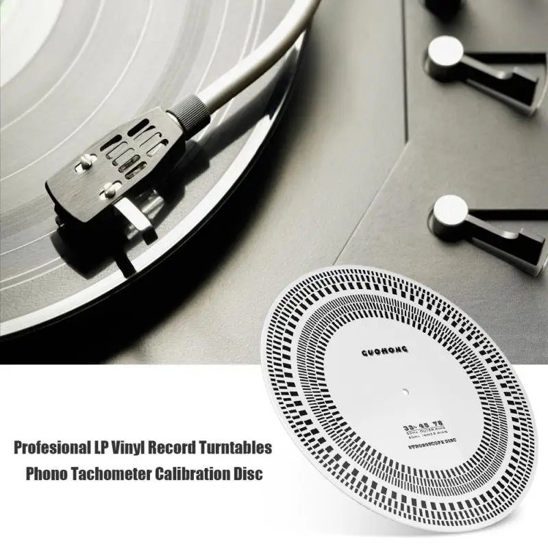 

Profesional LP Vinyl Turntables Phono Record Disc Stroboscope Disc Calibration Disc Record