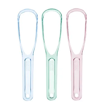 

Plastic Tongue Scraper Tongue Cleaner Brush Oral Hygiene Dental Tongue Cleaning Brush Oral Care For Adult random color