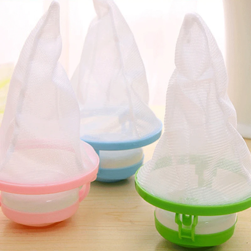 

WHISM Floating Style Mesh Filter Bag Washing Machine Wool Filtration Hair Removal Device House Cleaning Necessary Laundry Ball