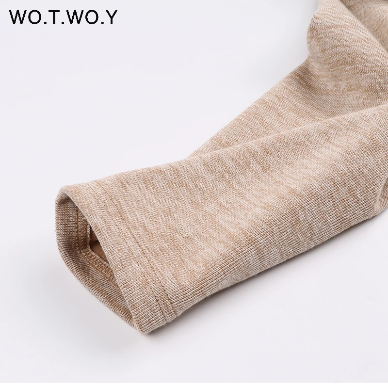 Spring Autumn Casual Loose Style Women Dress Half Sleeve Pocket Split Dresses Ladies Solid Midi Long Knitted Dress Women