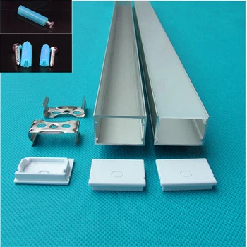 

10-30pcs 40inch 1m led aluminium profile for 27mm strip,W30mm*H20mm flat profile, linear light,wall washer housing