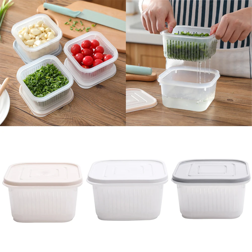 

Hot Fridge Food Storage Bottles Jars Boxes Container Organizer Holder Fruit Box Multi Layers