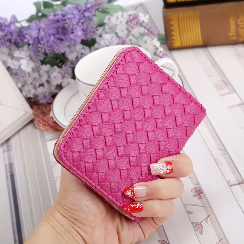 

2017 new female students Mini Wallet with thin buckle