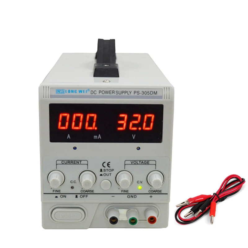 

30V 5A Adjustable DC Power Supply High Precision 990mA Continuous Variable Power Supply Phone Repair Voltage Regulator 110V 220V