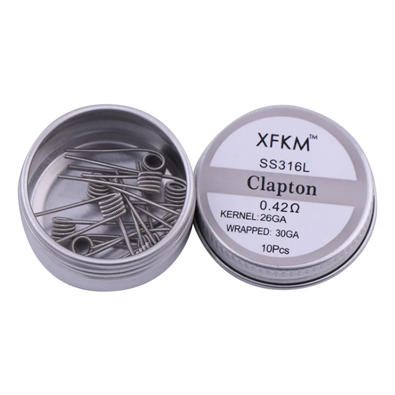 

10pcs SS316L Alien Tiger Fused Clapton HIVE Prebuilt Coil For RDA RTA Atomizer Electronic Cigarette Accessories