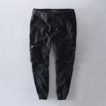 Зима и осень Брюки-карго мужские повседневные Длинные мужские Штаны хлопок бренд свободную одежду мужские брюки теплые толстые Pantalones