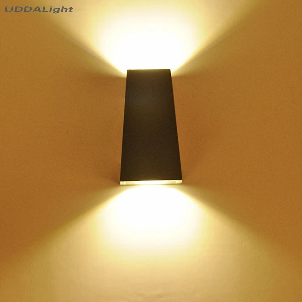 

waterproof wall lamp 6w led outdoor lamp round/square black cob led HOT 20% off