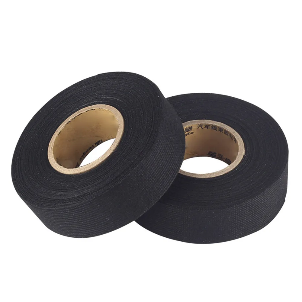 

15m Universal Flannel fabric Cloth Tape automotive wiring harness Black Flannel Car Anti Rattle Self Adhesive Felt Tape