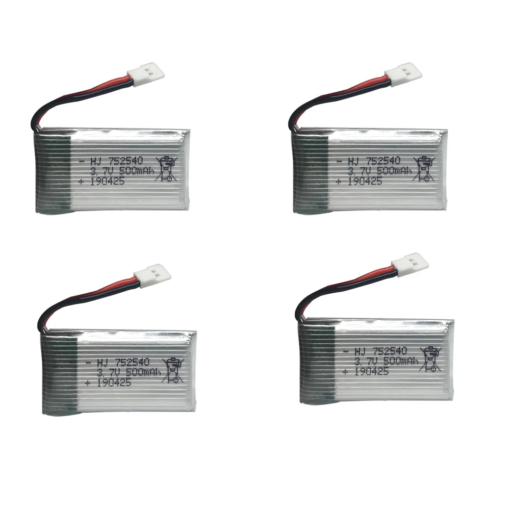 Литий полимерный аккумулятор для Syma X5C X5SW M68 Cheerson CX 30 H5C Tianke 3 7 в 500 мАч 752540