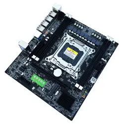 X79 E5 материнской Золотой V2.49 LGA2011 MATX SATA3 PCI-E NVME M.2 SSD Поддержка регистровая и ecc-память памяти и Xeon E5 процессор