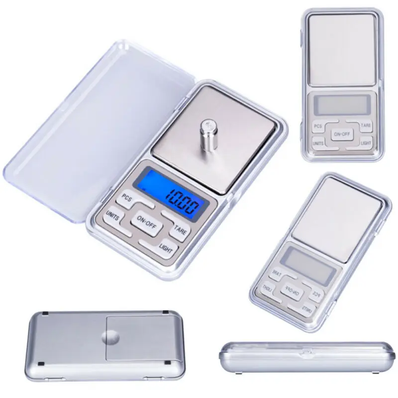 

Digital Pocket Scale Kitchen Portable LCD Electronic Jewelry Gold Diamond Herb Balance Weight Weighting Scale 500g x 0.01g 0.1g