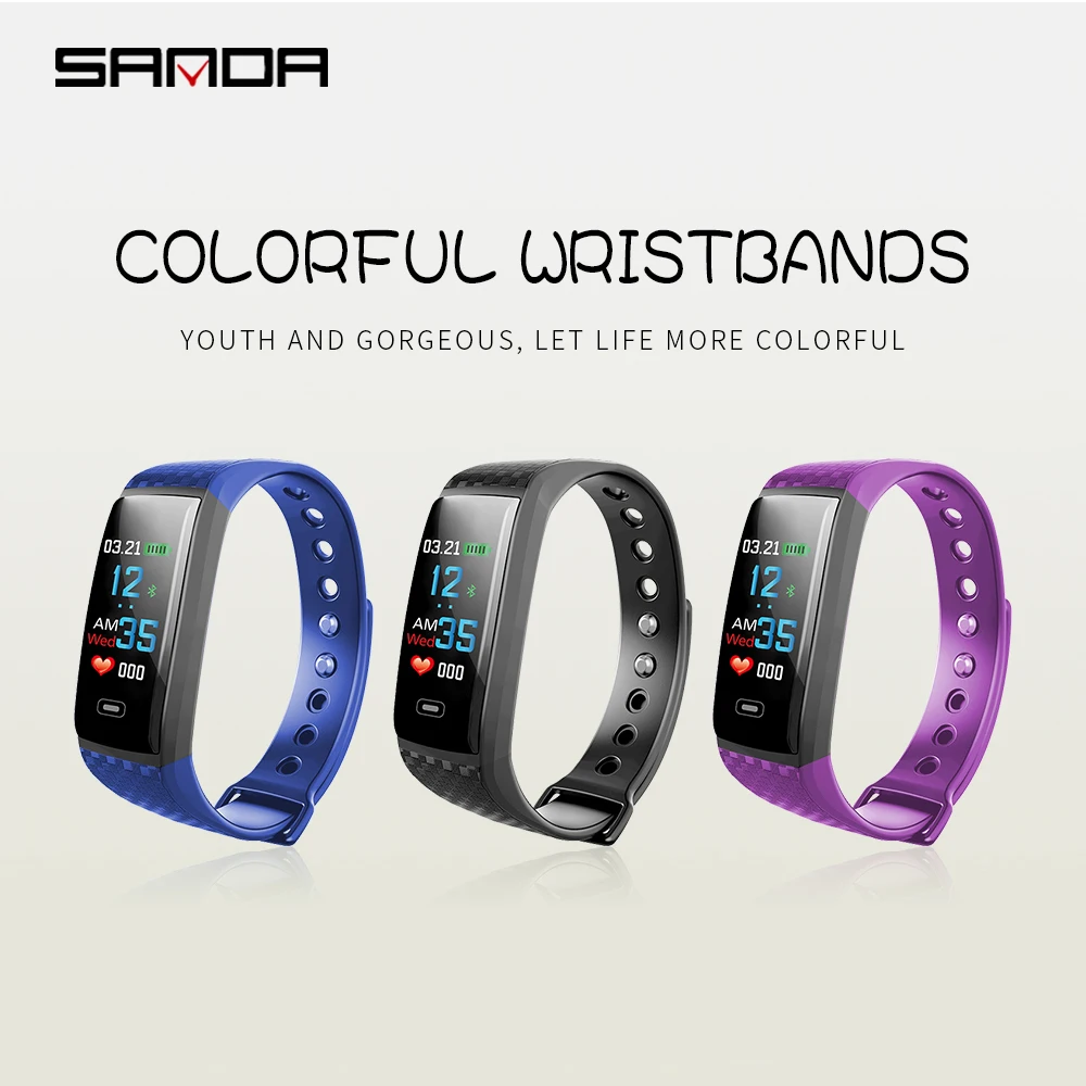 Смарт часы SANDA с Bluetooth пульсометром и тонометром|Цифровые часы| |