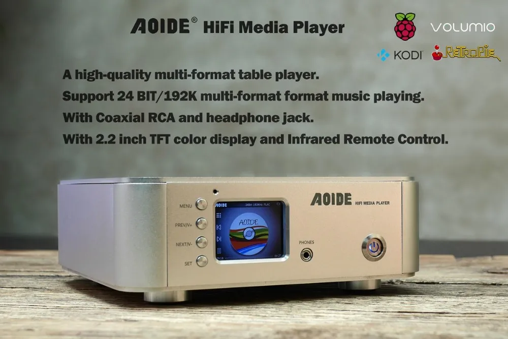 AOIDE К 24BIT/Hi-Fi, медиаплеер K 192 плеер | Настольный | без потерь | Geekroo | от UGEEK