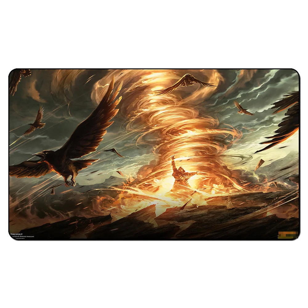 

(Fire Spout)Magic Game Playmat,Board Games Board The Pad Play Mat,Custom Big Mousepad MGT Table Pad with Free Bag