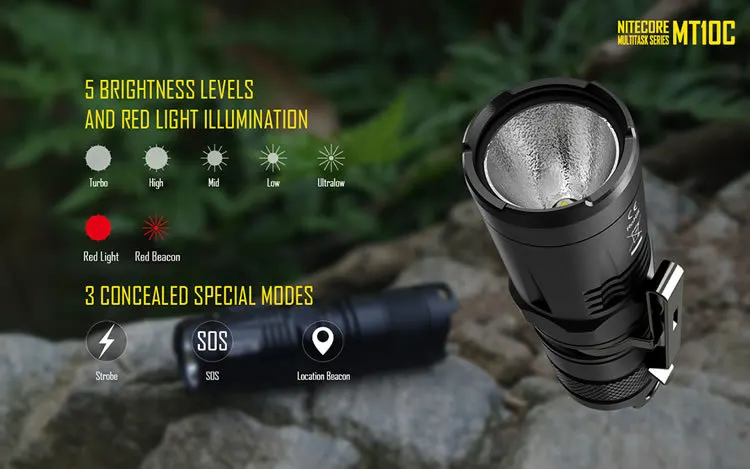 Portátil para Acampamento ao ar Mt10c + Imr18350 Venda Nitecore Bateria Recarregável Lumen Cree Xm-l2 u2 Led Lanterna Tática Livre 920 6 Cheap Lanternas