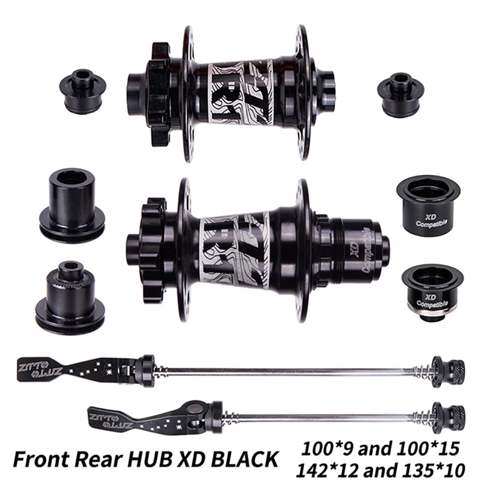 

MTB Bike Disc Brake Hubs 32H 32 Holes AL6082 4 Sealed Bearing Ratchet 54T Thru Axle Quick Release XD 142 12 100 135 Compatible