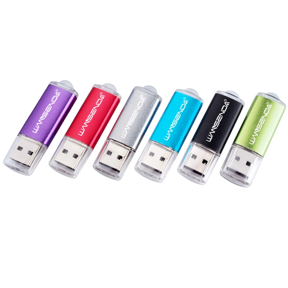 Оригинальный USB флеш накопитель WANSENDA металлический 4 ГБ 8 16 32 64 128 256 креативная
