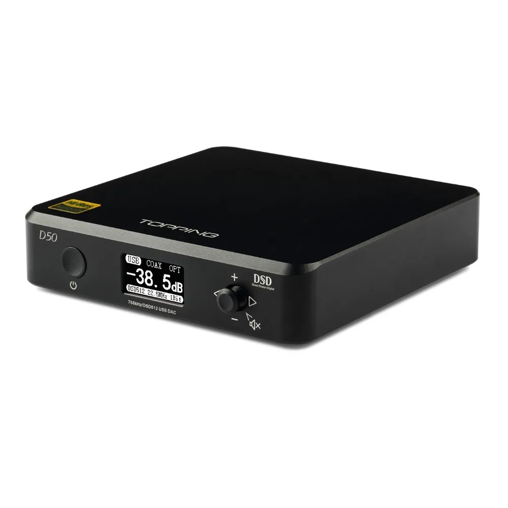 Мини Hi Fi аудио декодирование TOPPING D50 ES9038Q2M * 2 USB DAC XMOS XU208 DSD512 32 бит/768 кГц OPA1612 USB/OPT/COAX