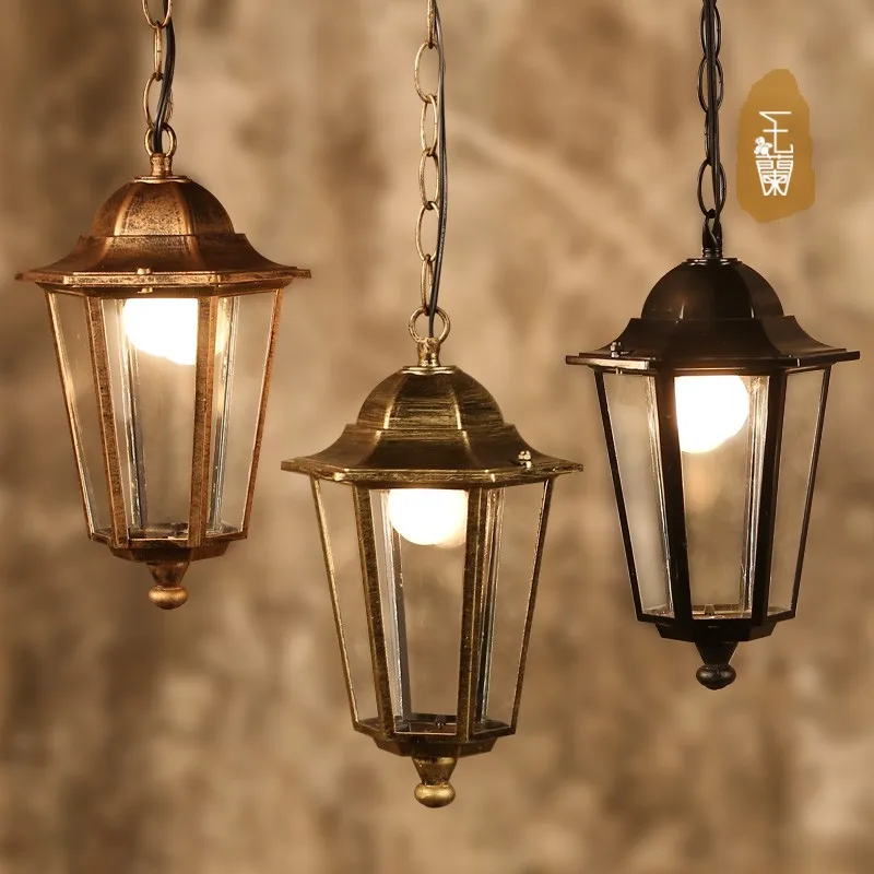 Waterproof rustproof European chandelier outdoor light balcony lamp