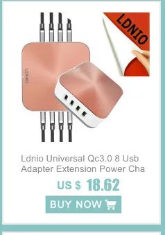 Ldnio Быстрая зарядка через usb адаптер QC 3,0 5 V 12 V подключаемые блоки питания с питанием от прикуривателя автомобиля Зарядное устройство с кабелем для Iphone 7 LG Камеры планшета mp3 mp4