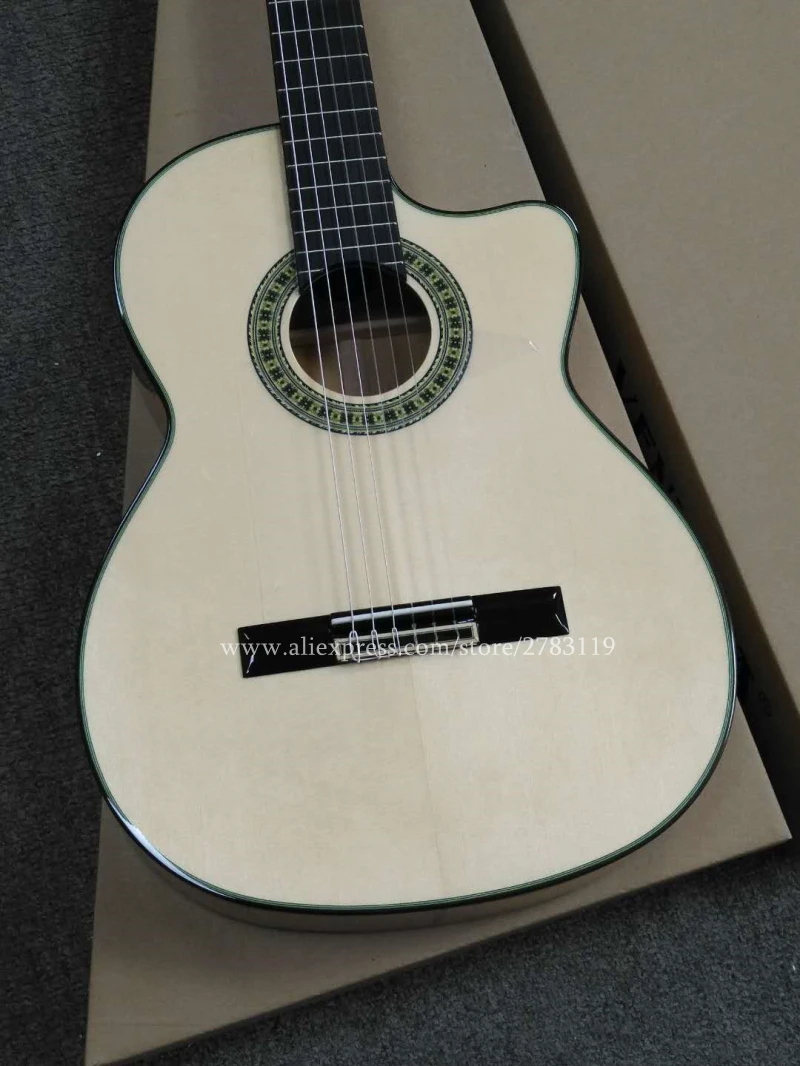 2018 New arrival Flagship Handmade 39 Electric Acoustic Flamenco guitar With Solid Spruce/Solid Aguadze Body 2018 New arrival Flagship Handmade 39 Electric Acoustic Flamenco guitar With Solid Spruce/Solid Aguadze Body