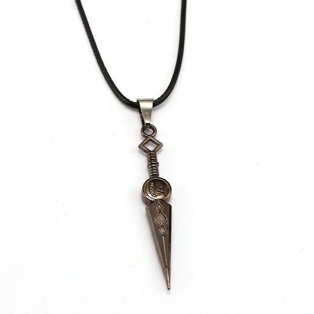 10 шт./лот Ожерелье Наруто Namikaze Minato Kunai веревочный кулон для мальчиков Подарочные