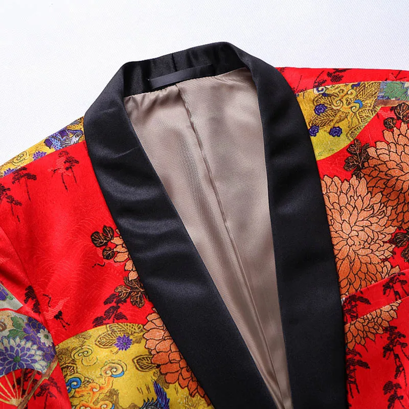 Chinese Style Men'S Suit High Quality Business Casual Fashion Trend Hosted Wedding Large Size Men'S Single West