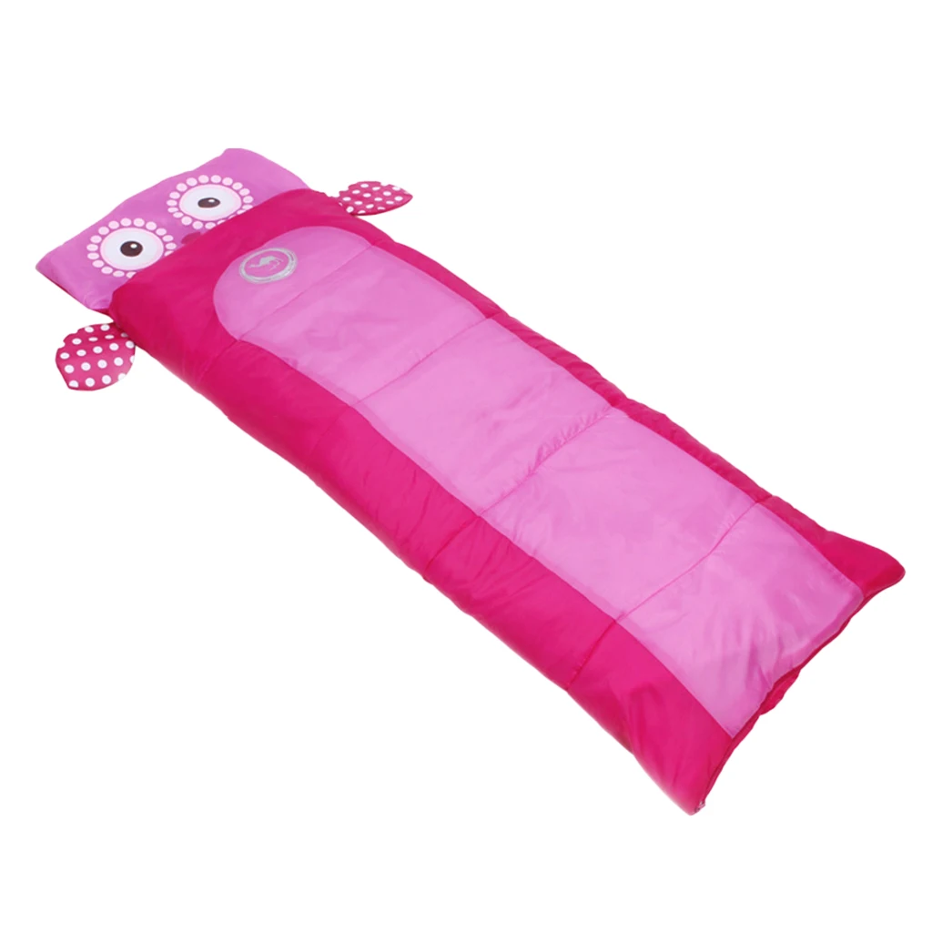 Outdoor Waterproof Camping Sleeping Bag Kids Packable Sleeping Quilt Indoor Playing Blanket with Pillow and Storage Bag