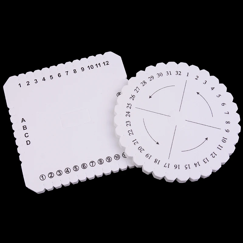 

Mixed 2pcs Bracelet Knitting Kumihimo Disc Disk Tray Braided Rope Knot Round Square Handmade Knitting Tool Board