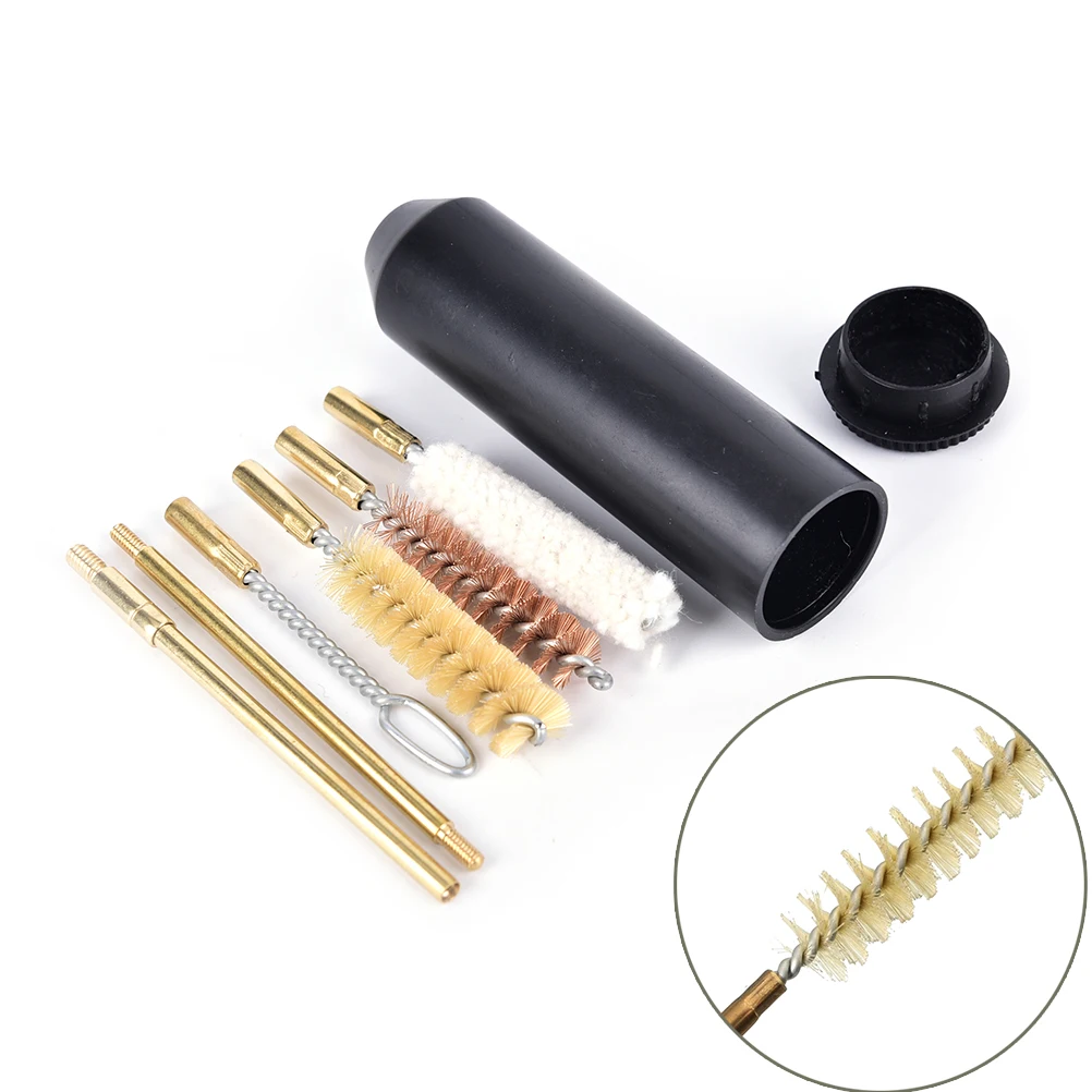 

7pcs/set Professional gun cleaning tools 22/45/357/9 mm Pocket Size Pistol Cleaning Kit Hand Gun Rod Brush