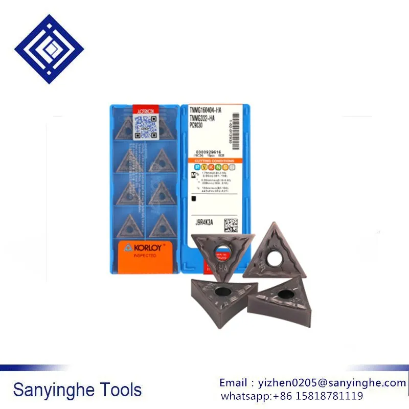 10 шт./лот TNMG160404 HA PC9030, твердосплавные вставки для резки и фальцовки с ЧПУ, токарный инструмент для лезвия с ЧПУ