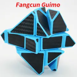 FangCun 6 см 3x3 Ghost Guimo Cube Синяя база с черным/серебристым/полым черная наклейка SpeedCube развивающие игрушки Gh-ost-Cube