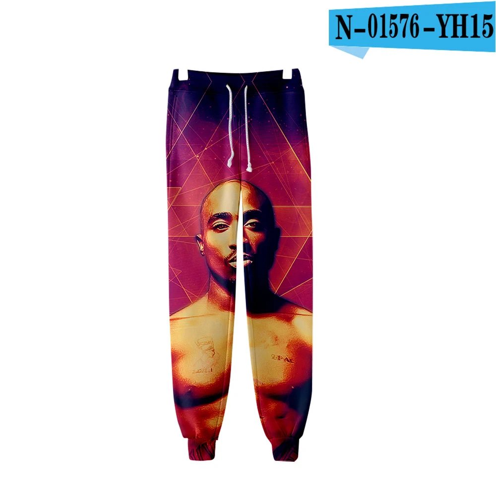 Новые спортивные штаны с 3d принтом tupac 2pac унисекс, ролевые брюки в стиле хип-хоп для отдыха с 3d принтом, новинка, топ класса люкс Harajuku - Цвет: 8