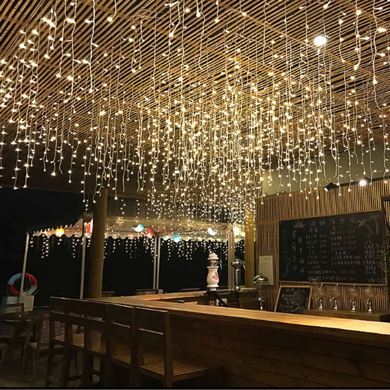 Connectable 5M 96 Led Curtain Icicle String Fairy Lights Christmas Lamps Lights Xmas Wedding Party Decor Outdoor Connectable 5M 96 Led Curtain Icicle String Fairy Lights Christmas Lamps Lights Xmas Wedding Party Decor Outdoor