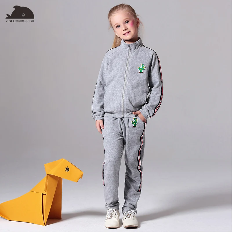 

2019 Girls And Boys Children's Sets Active Twinset Spring And Autumn Full Casual Sports Set Children's Clothing Kids Clothes