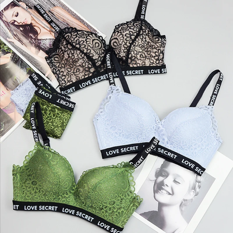 

Sexy Lace Bras For women Push Up Bra Seamless Lingerie Bralette Wire Free Brassiere Underwear Thicken Cup Female Intimates