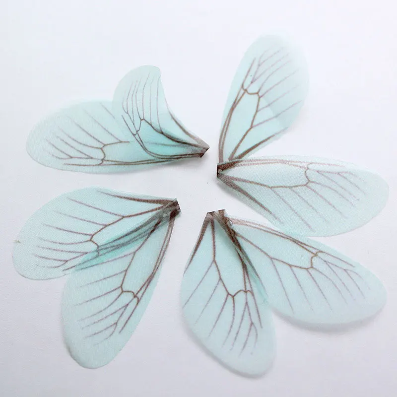 Красочная ткань с бабочками для изготовления ювелирных сережек Diy шифоновые аксессуары для книг на день рождения 10 шт