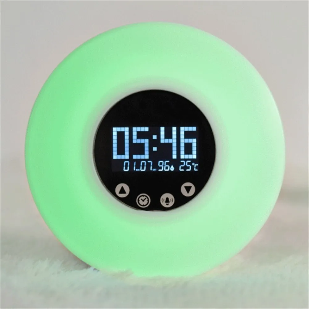 Wake Up Light Sunrise Simulation Alarm Clock with Sunset & Snooze