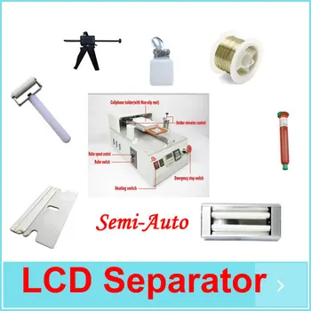 

LCD Auto Separator Machine Semi Automatic for iPhone Samsung cutting wire glue scraper UV lamp