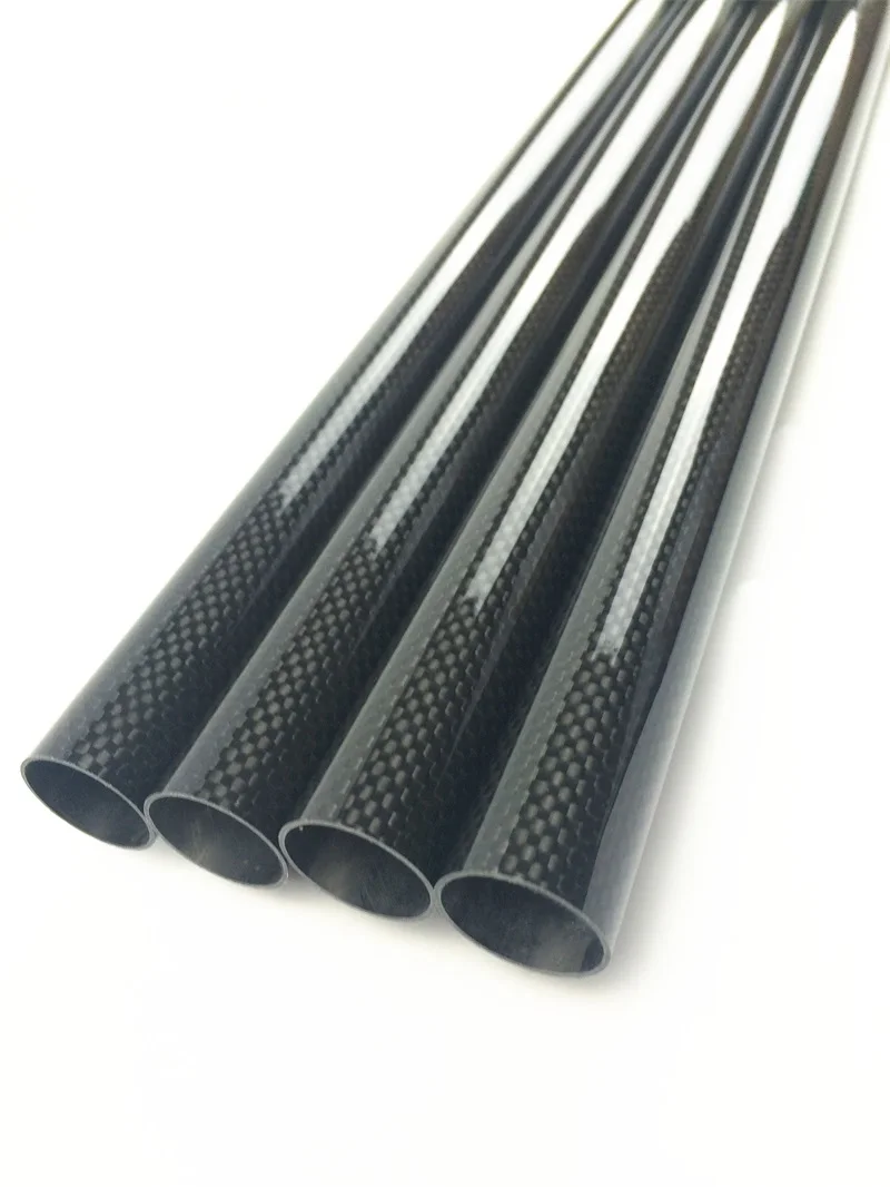 full carbon tube 2pcs/lot Black Carbon Fiber Tube 34*36 3K Glossy plain