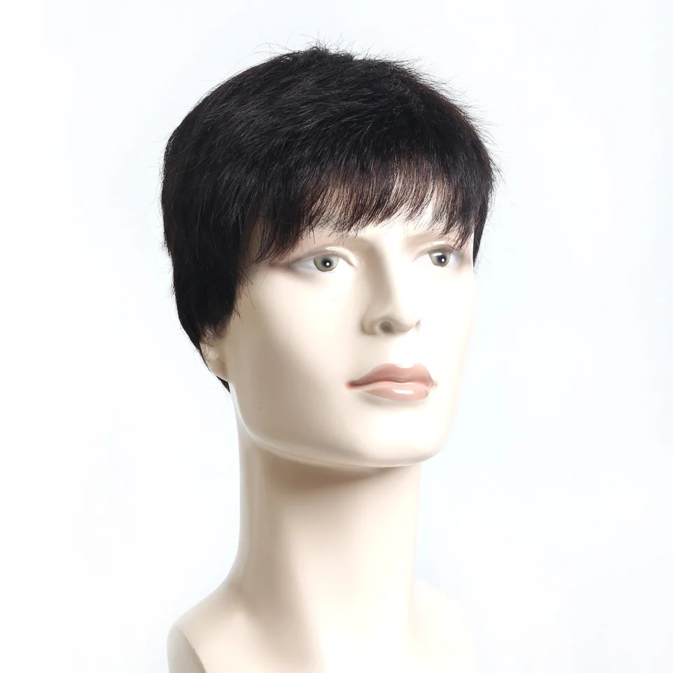 Aliexpresscom Buy SHANGKE Short Straight Hair Brown Wigs High