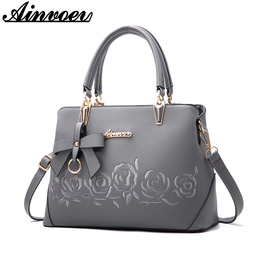 Ainvoev 2018 New Europe Fashion Trend Bag Women Handbag Fashion Shoulder Bag Printing Flowers Crossbody Bag