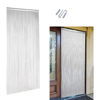 

Aluminium Metal Chain Link Insect Fly Door Curtain Blinds Screen Pest Control