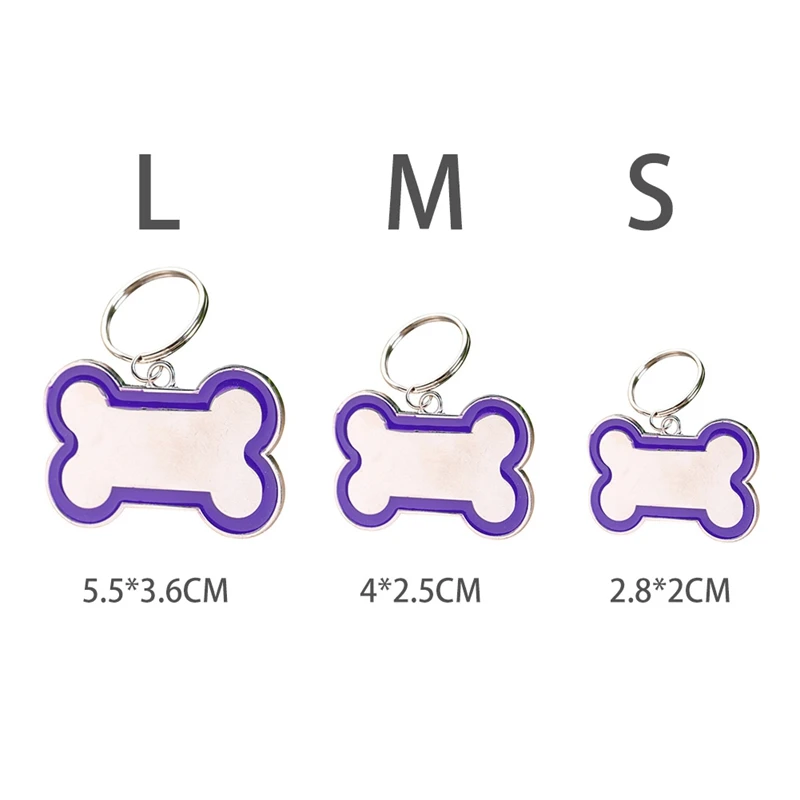 

Free Engraved Pet Dog Tags Custom Cat ID Name Tags For Pets Personalized Paw Bone Shape Gift S M L